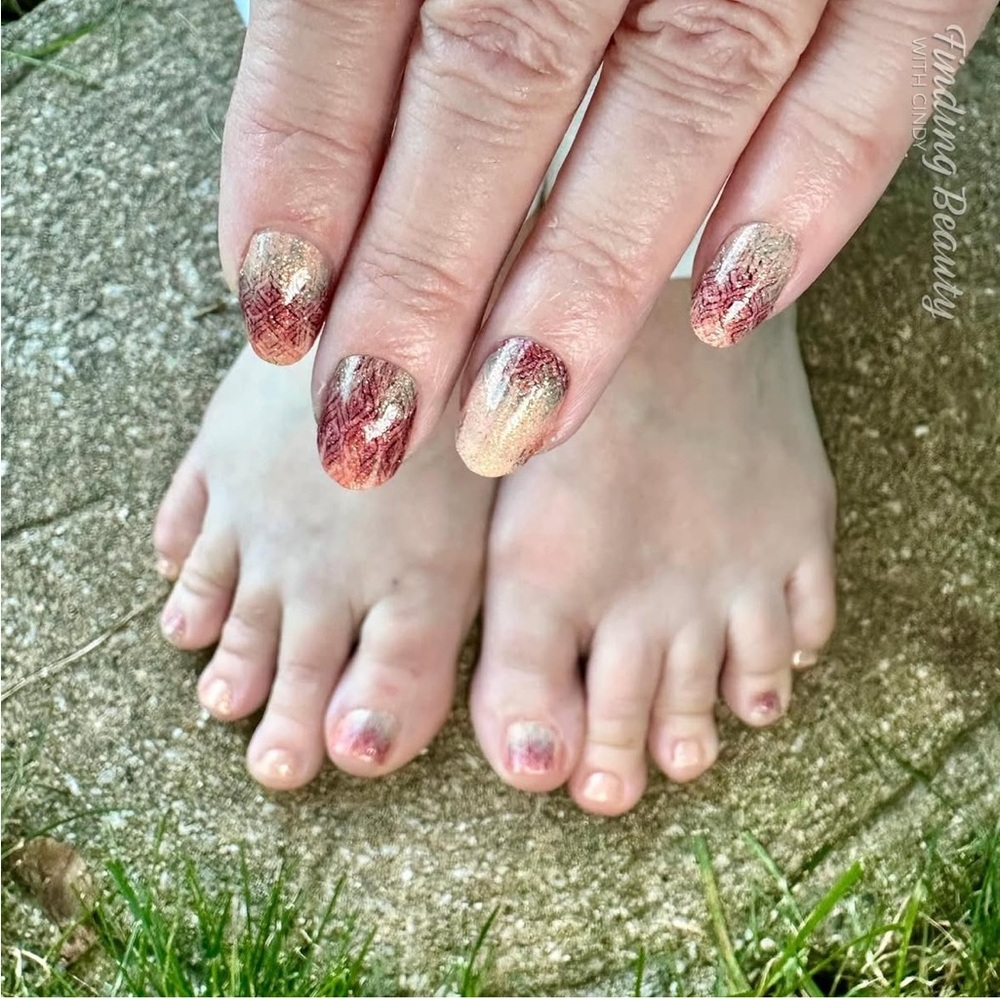 *Exclusive* Color Street: Silk Mirage | Nude Neutral Brown Shimmer Textile Fall